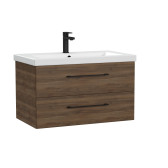 Тумба под раковину подвесная Cersanit LARA 80 для COMO 80 орех Табак (69160)