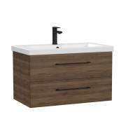 Тумба под раковину подвесная Cersanit LARA 80 для COMO 80 орех Табак (69160)