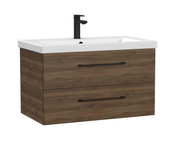 Тумба под раковину подвесная Cersanit LARA 80 для COMO 80 орех Табак (69160)