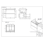 Тумба под раковину подвесная Cersanit MODUO 60 для MODUO 60 белый (64140)