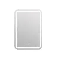 Зеркало Cersanit  LED 050 design pro 55x80 с подсветкой хол. тепл. cвет часы с антизапотеванием прям