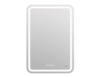 Зеркало Cersanit  LED 050 design pro 55x80 с подсветкой хол. тепл. cвет часы с антизапотеванием прям