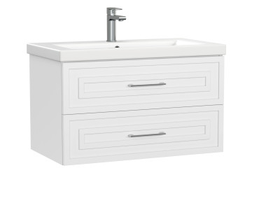 Тумба под раковину подвесная Cersanit CLASSIC 80 для COMO 80 белый матовый (69090)