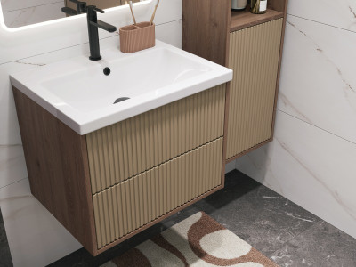 Тумба под раковину подвесная CERSANIT CLASSIC RIBBLE 60 для COMO 60 бежевый (69277)