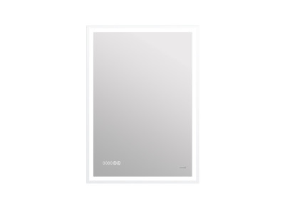 Зеркало Cersanit  LED 080 design pro 60x85 с подсветкой часы с антизапотеванием прямоугольное (KN-LU