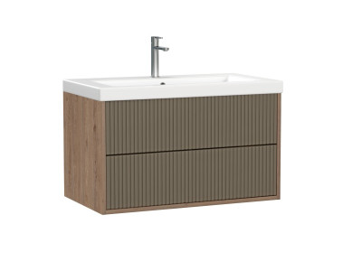 Тумба подвесная CERSANIT CLASSIC RIBBLE 80 коричневый под раковину S-UM-COM80/1-w (COMO 80) (69280)