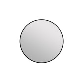 Зеркало Cersanit  ECLIPSE smart 80x80 с подсветкой круглое в черной рамке (64147)