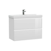 Тумба под раковину подвесная Cersanit MODUO 80 для MODUO SLIM 80 узкая белый (64126)