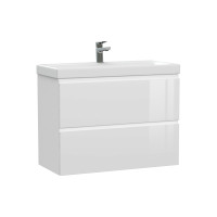 Тумба под раковину подвесная Cersanit MODUO 80 для MODUO SLIM 80 узкая белый (64126)