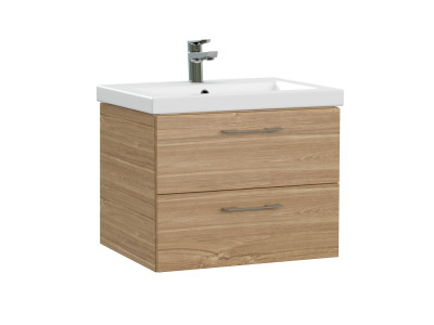 Тумба под раковину подвесная Cersanit LARA 60 для COMO 60 орех (64134)