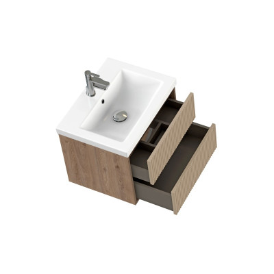 Тумба под раковину подвесная CERSANIT CLASSIC RIBBLE 60 для COMO 60 бежевый (69277)