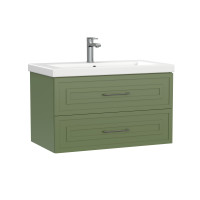 Тумба под раковину подвесная Cersanit CLASSIC 80 для COMO 80 зеленый матовый (69092)