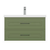 Тумба под раковину подвесная Cersanit CLASSIC 80 для COMO 80 зеленый матовый (69092)
