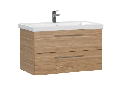 Тумба под раковину подвесная Cersanit LARA 80 для COMO 80 орех (64138)