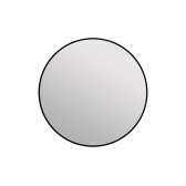 Зеркало Cersanit  ECLIPSE smart 90x90 с подсветкой круглое в черной рамке (64148)