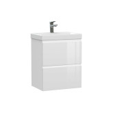 Тумба под раковину подвесная Cersanit MODUO 50 для MODUO SLIM 50 узкая белый (64124)