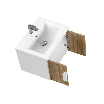 Тумба CERSANIT COMO 60 подвесная орех под раковину S-UM-COM60/1-w (COMO 60) (69341)