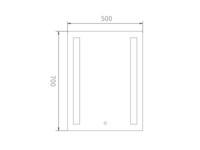 Зеркало Haiba с LED подсветкой  50x70 (HB663)