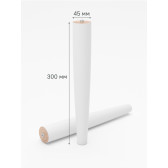 Опора мебельная, 2 шт, массив березы, 30 см, белый, Optima Home, IDDIS, OPH30W1i96