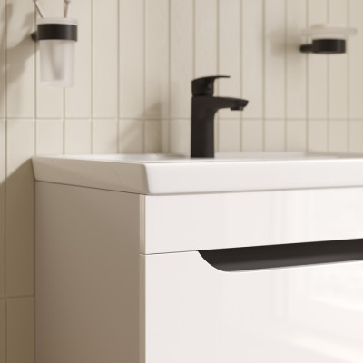 Тумба с умывальником, подвесная, 60 см, белый, Ray, IDDIS, RAY60W0i95K