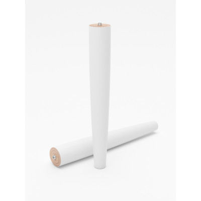 Опора мебельная, 2 шт, массив березы, 30 см, белый, Optima Home, IDDIS, OPH30W1i96