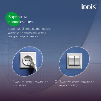 Зеркало с подсветкой IDDIS Cloud X 80 см (CLX8000i98)