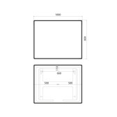 Зеркало с подсветкой IDDIS Cloud X 100 см
