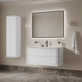 Тумба с умывальником, подвесная, 100 см, белый, Oxford Neo, IDDIS, (OXN10W0i95K)