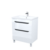 Тумба с умывальником, напольная, 70 см, белый, Ray, IDDIS, RAY70WFi95K