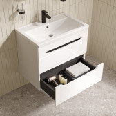 Тумба с умывальником, подвесная, 70 см, белый, Ray, IDDIS, RAY70W0i95K