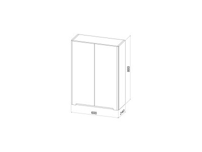 Шкаф подвесной IDDIS Edifice 60 см белый (EDI60W0i97)