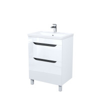 Тумба с умывальником, напольная, 60 см, белый, Ray, IDDIS, RAY60WFi95K
