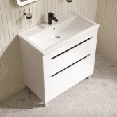 Тумба с умывальником, напольная, 80 см, белый, Ray, IDDIS, RAY80WFi95K