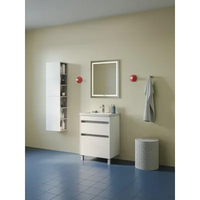 Тумба с умывальником, напольная, 60 см, белый, Zodiac X, IDDIS, (ZDX60WFi95K)