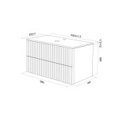 Тумба подвесная со столешницей IDDIS Aiger 100 см, белый (AIG10W0i95K)