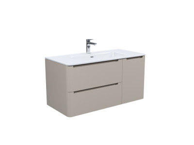 Тумба с умывальником, подвесная, 100 см, капучино, Edifice, IDDIS подходит умыв. 0101000i28 (EDI10C0i95K)