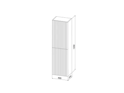 Пенал подвесной IDDIS Aiger 40 см, белый (AIG40W0i97)