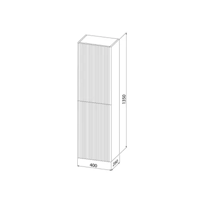 Пенал подвесной IDDIS Aiger 40 см, белый (AIG40W0i97)