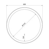 Зеркало IDDIS с подсветкой EsperE 60 см (SP600Ri98)