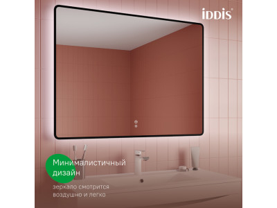 Зеркало с подсветкой и термообогревом IDDIS Cloud X 100 см

