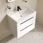 Тумба с умывальником, подвесная, 70 см, белый, Ray, IDDIS, RAY70W0i95K