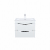 Тумба с умывальником IDDIS подвесная 60 см белая/черный мрамор Cloud (CLO60B0i95K)