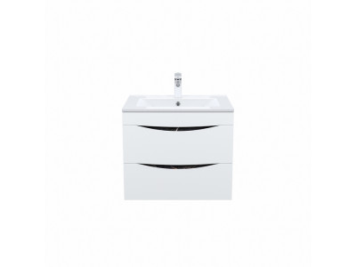 Тумба с умывальником IDDIS подвесная 60 см белая/черный мрамор Cloud (CLO60B0i95K)