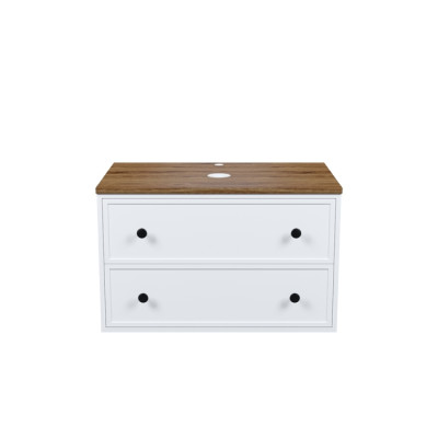 Тумба подвесная со столешницей МДФ, макадамия орех 80 см IDDIS Torr белый матовый (TOR80WMi95K)