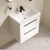 Тумба с умывальником, подвесная, 60 см, белый, Ray, IDDIS, RAY60W0i95K