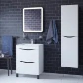 Тумба с раковиной Iddis  Cloud белая,  60 см (CLO60WFi95K)
