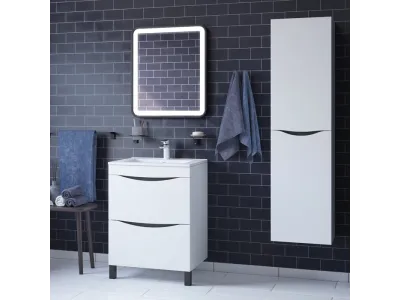 Тумба с раковиной Iddis  Cloud белая,  60 см (CLO60WFi95K)