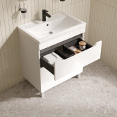 Тумба с умывальником, напольная, 70 см, белый, Ray, IDDIS, RAY70WFi95K