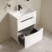 Тумба с умывальником, напольная, 60 см, белый, Ray, IDDIS, RAY60WFi95K