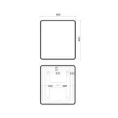 Зеркало с подсветкой IDDIS Cloud X 80 см (CLX8000i98)